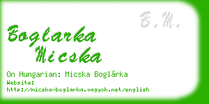 boglarka micska business card